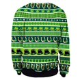 thumbnail image 4 of PMUYBHF Homme Hommes Chandails à Capuchon Chandail Homme Printemps et Automne Grande Fleur Tout Imprimé Manches Longues Col Rond Sans Capuche Floral Tendance Mode Chandail de Base Chandail Hommes Grande Taille, 4 of 7