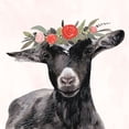 thumbnail image 3 of Borges, Victoria 20x20 Black Modern Framed Museum Art Print Titled - Garden Goat III, 3 of 5