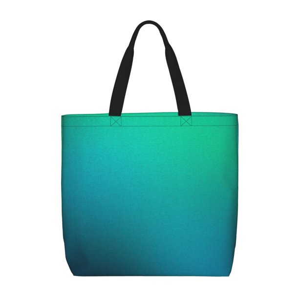 Easygdp Green Turquoise Teal Bolsa Tote para Mujer, Bolso de Hombro para Trabajo, Playa, Viajes, Compras y Supermercado