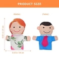 thumbnail image 2 of 4pcs Family Puppets Funny Hand Puppet Family Set for Storytelling Theater Shows Role Playing, 2 of 3
