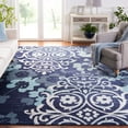thumbnail image 2 of SAFAVIEH Adirondack Hortense Floral Area Rug, Navy/Aqua, 8' x 10', 2 of 7