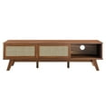 thumbnail image 5 of Media TV Stand Console Table, Walnut, Wood, Living Room Lounge Cafe Lobby Hospitality Restaurant, Modern Contemporary HB34348, 5 of 9