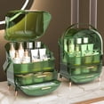thumbnail image 4 of Caja de almacenamiento de cosméticos Ergocar portátil retro verde, 4 of 7