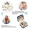 thumbnail image 4 of Valentine's Day Travel Portable Square Jewelry Box Earring Necklace Bracelet Holder Organizer Display Case Stand Decorative Box Storage Box, 4 of 6