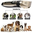 Electric Quiet Dog Hair Trimmer Set, Professional Rechargeable Cordless
