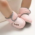 thumbnail image 3 of Actoyo Unisex Baby Boots Girls Boys Winter Warm Shoes Soft Sole Anti-Slip Infant Toddler Prewalker Boots Pink 0-6 Months, 3 of 9