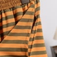 thumbnail image 7 of Lenpel Women's Plus Size Pajama Shorts Striped Elastic Waist Soft Comfy Lounge Sleep Shorts Cozy Pj Bottoms with Pockets, 7 of 7
