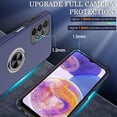 thumbnail image 4 of Galaxy A23 5G Case, Samsung Galaxy A23 5G Case with HD Screen Protector, Shockproof Samsung A23 Case with 360° Magnetic Ring Holder Kickstand Phone Case for Samsung A23 5G Blue, 4 of 14