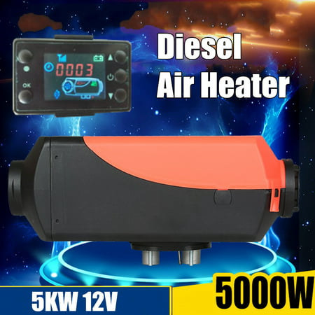 12V 5KW Car Trucks Boats Bus Motorhomes Diesel Air Fuel Heater Parking Heating System +LCD Switch + Remote