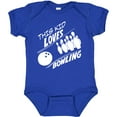 thumbnail image 3 of Inktastic This Kid Loves Bowling Boys or Girls Baby Bodysuit, 3 of 5