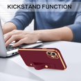 thumbnail image 5 of iPhone 11 Case, Phone Cases for iPhone 11, Slim Fit Soft TPU with Adjustable Wristband Kickstand Scratch Resistant Shockproof Protective Cover for Apple iPhone 11 6.1 Inch 2019, Wine Red, 5 of 18