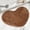 Coffee, variant on Valentines Day Heart Shaped Rugs Galentine Day Love Bath Mats Cute Rugs Non Slip Washable for Home Entrance Bathroom Shower Floor Decor, 19.69x15.75in