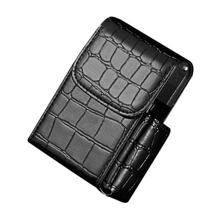 Leather Cigarette Case Flip Top Tobacco Holder Pouch Best Gift for Men Women (Best Mens Flip Flops 2019)