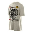 thumbnail image 2 of Men's New Era Tan Chicago Blackhawks Goalie Mask T-Shirt, 2 of 3