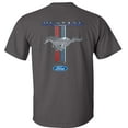 thumbnail image 2 of Fair Game Mustang Pony Stripe Ford T-Shirt-Charcoal-Gray-S, 2 of 6