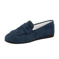 thumbnail image 1 of Loafers for Women, Flat Shoes with Soft Sole and Rhinestone Buckle, Pointed Toe, On Design for Casual Indoor Outdoor Wear, 1 of 8