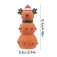 thumbnail image 3 of Christmas Dog Toys, Squeaky Chew Toys for Puppies with Santa Reindeer Christmas Tree Shapes, Interactive Pet Supplies(A), 3 of 6