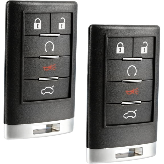 Key Fob fits 2006-2013 Cadillac CTS DTS STS Keyless Entry Remote (OUC6000066), Set of 2