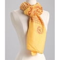 thumbnail image 1 of OM Hindu Yoga Meditation Prayer Shawl with Base, Yellow - Large, 1 of 1