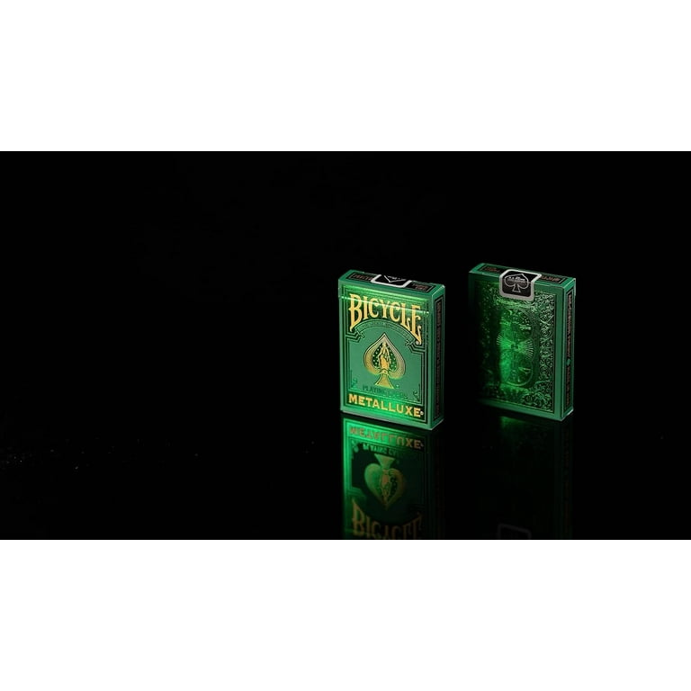Bicycle Metalluxe Green Playing Cards - Premium Metal Foil
