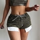 thumbnail image 1 of Pantalones ajustados sexys de rayas de punto para mujer, moda de verano europea y americana, pantalones casuales de cintura alta y cadera para chicas calientes, 1 of 6