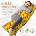 thumbnail image 7 of Honeii Ripe Yellow Lemon Print Long Body Pillowcase 20x54 in,Body Pillow Cover with Zipper,Large Body Pillowcase,Soft Bed Decorative, 7 of 7