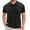A0422-Black, variant on QUINDOS Short Sleeve Mens Shirts Big and Tall Collared Polo Casual Shirts Solid Pocekts Loose Regular Fit T-shirts