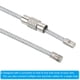 thumbnail image 5 of Uxcell 3.5" Cable de llavero de alambre 5 paquetes Anillo de llave de acero inoxidable Plata, 5 of 6