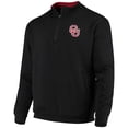 thumbnail image 2 of Men's Colosseum Black Oklahoma Sooners Tortugas Logo Quarter-Zip Jacket, 2 of 4