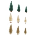 thumbnail image 3 of 9x de Navidad artificial Strade Fareast Limited Cepillo de botella Árboles DIY Sisal Nieve 10,5 cm 8,5 cm 7 cm, 3 of 8