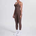 thumbnail image 4 of SKQIT Workout Sets for Women Seamless Scunch Butt Lifting Impact Leggings Halter Cropped Tank 2 Piece Gym Outfits, 4 of 9