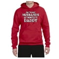 thumbnail image 2 of Wild Bobby, Best Husbands Gets Promoted to Daddy, Father's Day, Unisex Graphic Hoodie Sweatshirt, Red, X-Large, 2 of 3