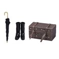 thumbnail image 1 of Shisuyan Pretend Play House Set Mini House Travel Set Black 1 Set, 1 of 8