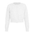 thumbnail image 4 of Winter Sweaters for Women Knitted Cardigan Sweater Coat Fashion Open Front Long Sleeve Round Neck Solid Color Short Style Soft Warm Comfortable Casual Outerwear Fall Winter Christmas Sweaters, 4 of 4