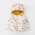 thumbnail image 5 of Hicidod Baby Boys Girls Winter Coats Cute Bear Hooded Lightweight Puffer Padded Jacket Warm Windproof Outwear Snowsuits, 5 of 6