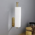 thumbnail image 3 of Nvzi Paper Towel Holder Under Cabinet for Kitchen, Adhesive Paper Towel Holder Wall Mount, SUS304 Stainless Steel 13 inch(Gold), 3 of 4