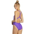thumbnail image 6 of Sporti Solid Wide Strap One Piece Swimsuit, High Cut, Unpadded, Athletic (Women’s), 6 of 11