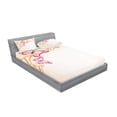 thumbnail image 2 of Ambesonne Nature Fitted Sheet & Pillow Sham Set, Paper Cut Image, Full, Yellow Red Beige, 2 of 2
