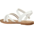 thumbnail image 6 of Women's Journee Collection Vasek Flat Thong Sandal White Faux Leather 7 M, 6 of 7