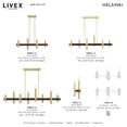 thumbnail image 6 of Livex Lighting - Helsinki - 4 Light Chandelier in Mid Century Modern Style -, 6 of 7