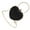 Black, variant on Womens Evening Bag Heart Shaped Crossbody Bag Wedding Purse Evening Handbag