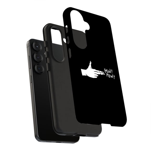 For Samsung Galaxy S25 Plus, Dual-Layer, Pew Pew Hand Print, USA