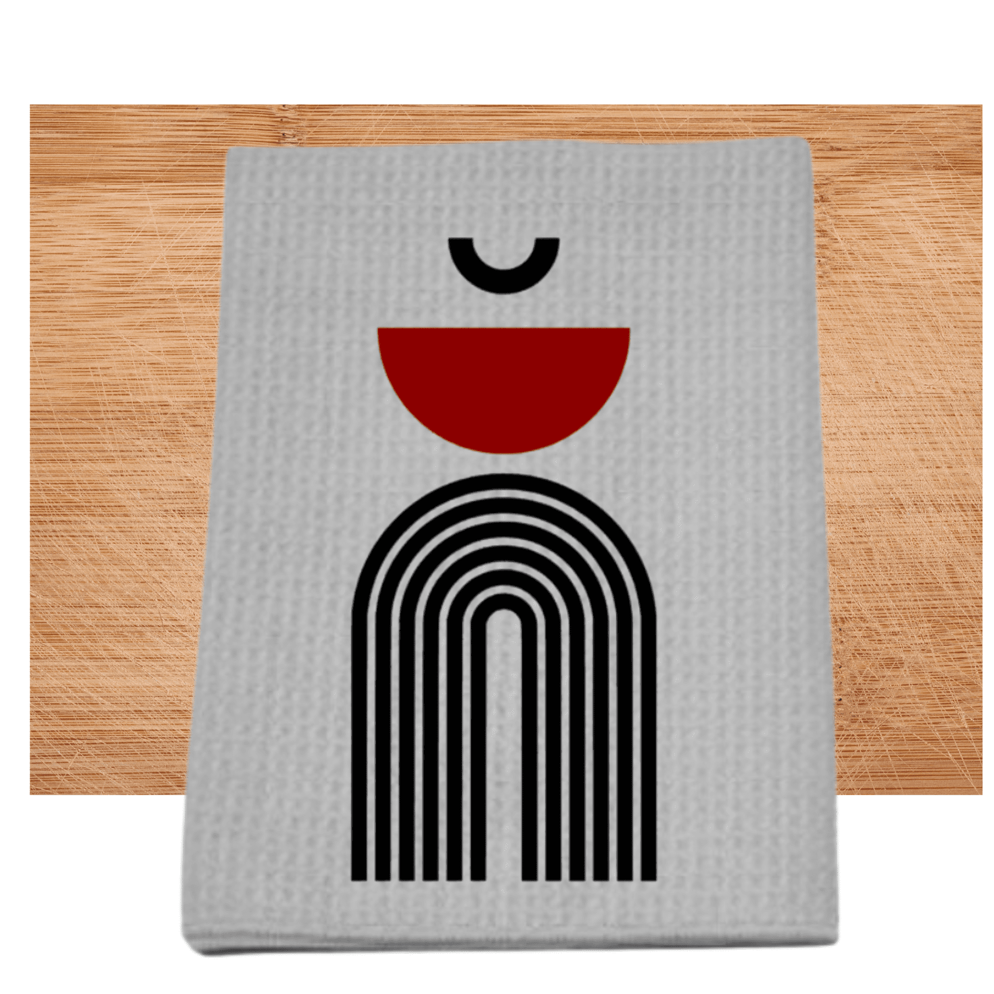 Mid Century Modern Hand Towels 16x24 Absorbent Waffle Weave for Kitchen or Bathroom - Abstract Art