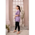 thumbnail image 2 of IshDeena Satin Silk Tunic Tops for Women - One Piece Short Kurti, Indian Pakistani Fusion Design, Perfect for Office & Casual Wear, 2 of 6