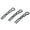 Black, variant on Parcelona French Slick Medium Celluloid Acetate Wavy U Shaped Hair Pin for Women