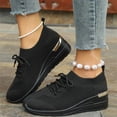 thumbnail image 6 of Domzle Women's Running Shoe Lightweight Fashion Sneakers for Jogging Walking Light Workouts Black 37, 6 of 6
