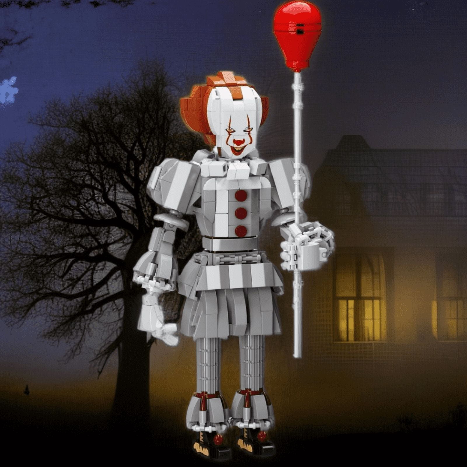NEW Stephen King's Horror Movie Figure Pennywiseed Building Blocks Toys Children Halloween Gift 527 PCS Bricks