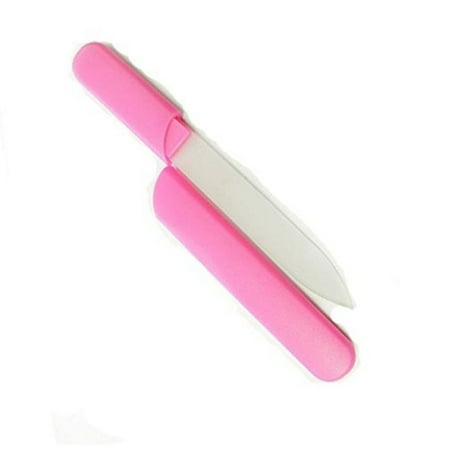 Crystal Glass, Genuine Czech 5 Inch Nail File in Pink Hard Case