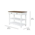 thumbnail image 3 of The Pioneer Woman Kitchen Islands with Storage Shelves, Solid Wood White, 47.50 in, 3 of 10