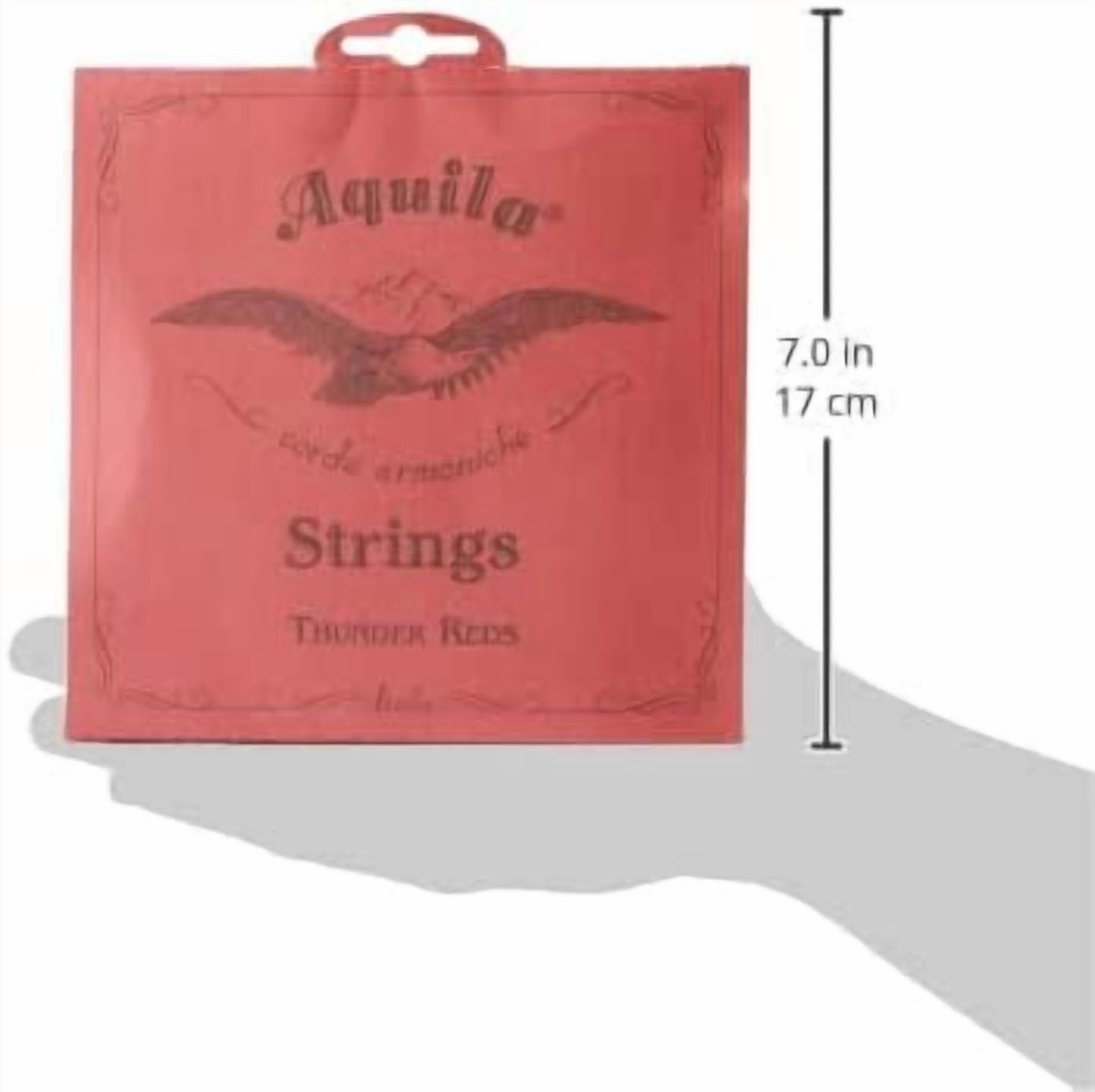 Aquila 91U THUNDER REDS, BASS Ukulele/Ashbory Set 4-string, GDAE Tuning